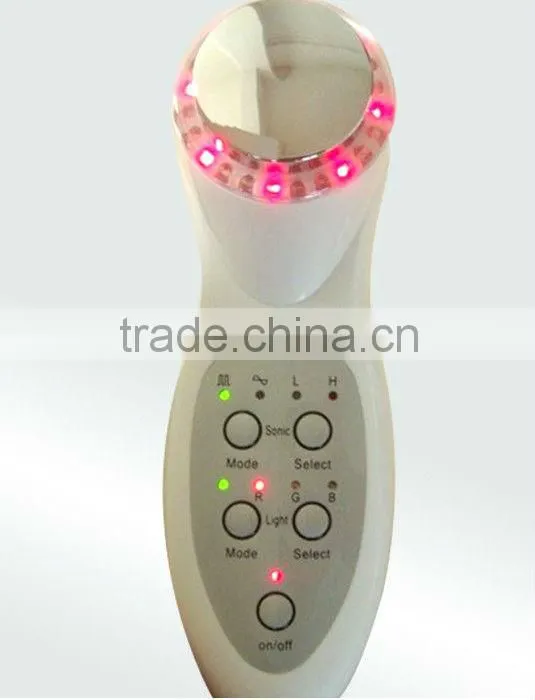 Color Photon Ultrasonic Skin Beauty Facial Lift BIO Treatment Device 7 Modes