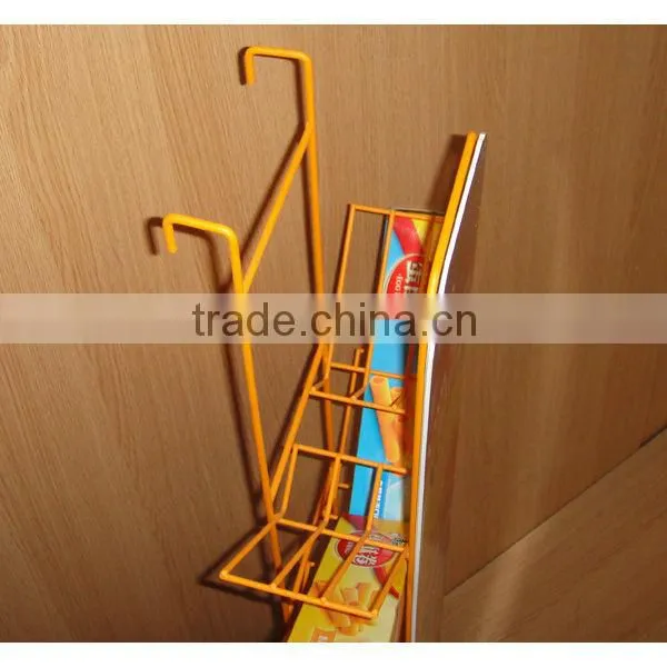 space saving factory metal wire hanging chips display fixture