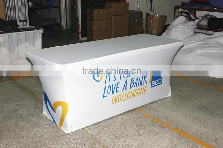 Single layer brown elastic velvet table cloth