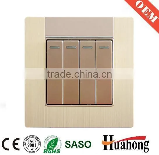 High quality Aluminium 13A wall socket