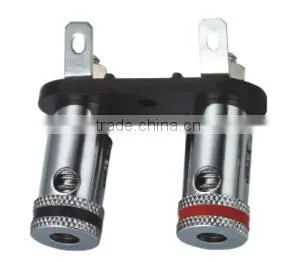 Dual Spring Lock Load 4mm banana female socket