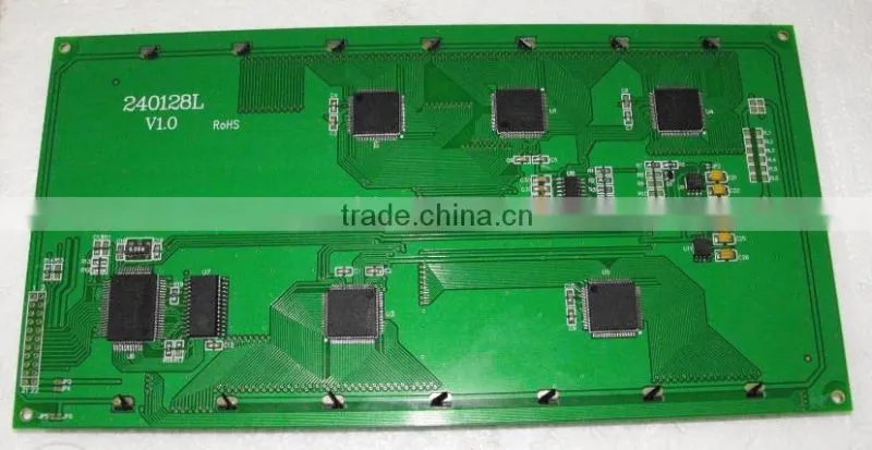 100% test 7.5' monochrome Graphic LCD display 240x128 lcd module with T6963 Controller