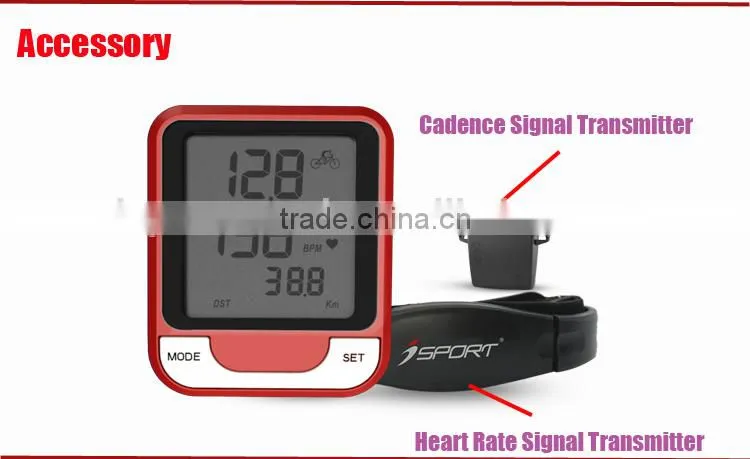 Bicycle Accessories Wireless Cycle Computer with Backlight