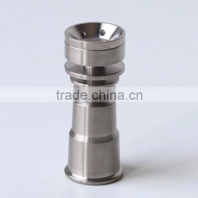 wholesale 2 in 1 gr2 titanium nails 14mm 18mm female domeless titanium nail