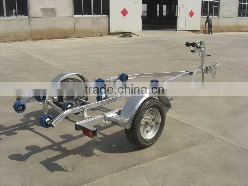 Hot Dipped Galvanized Convenient Single Jetski Boat Trailer