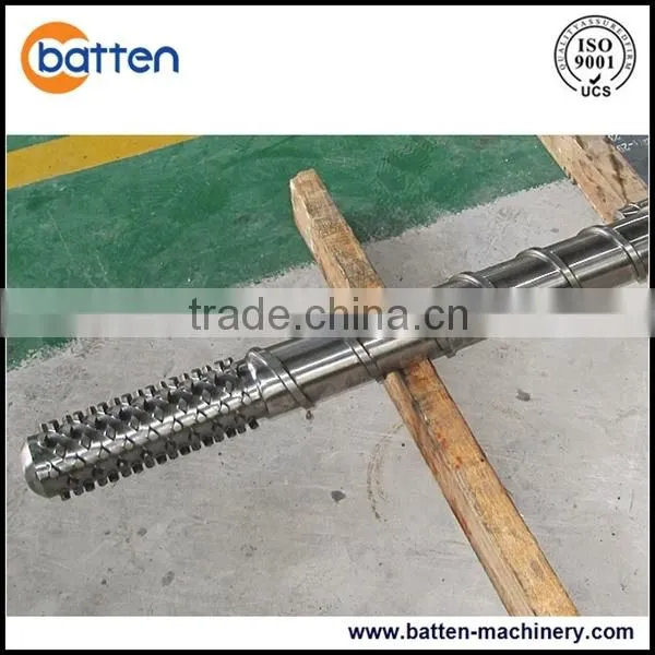 bimetallic plastic extruder screw and barrel for single screw machine