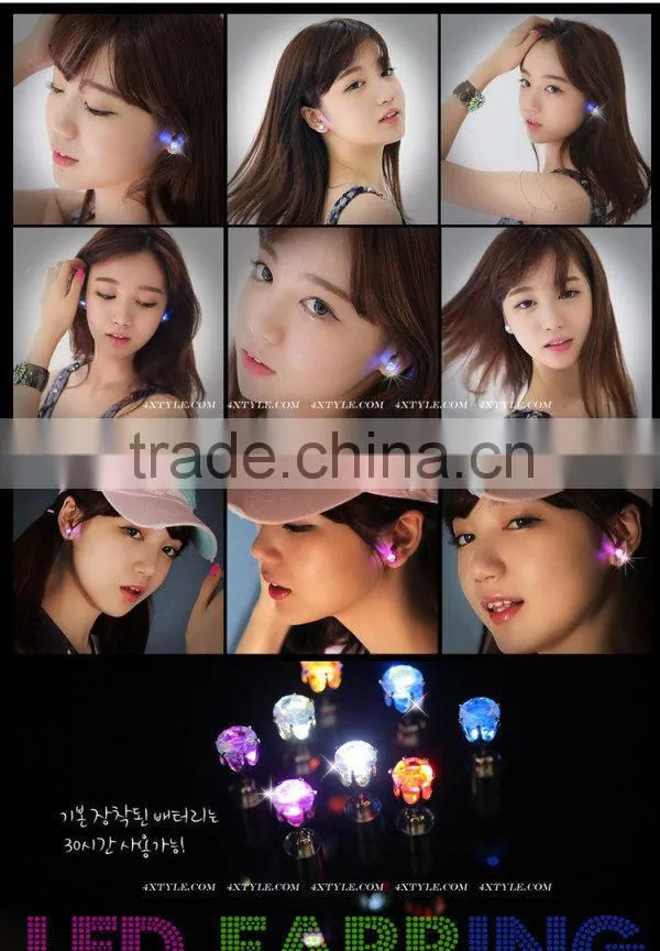Party and Events Supply 2015 Hot LED Fancy Shinning Earrings For Unisex