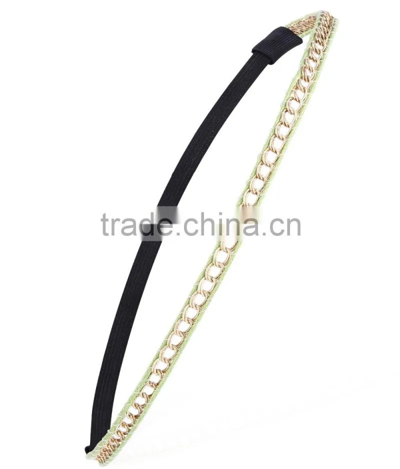 Fashion rhinestone high end quality pretty fashion Embellished Stretch headband hairband