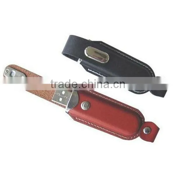 high speed USB 2.0 leather 4GB USB flash drives