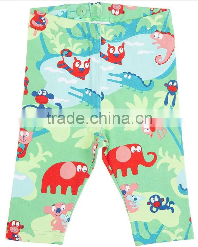 printed kids short 3/4 leggings