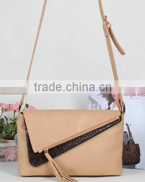 Latest design lady PU leather sling bag shoulder bag