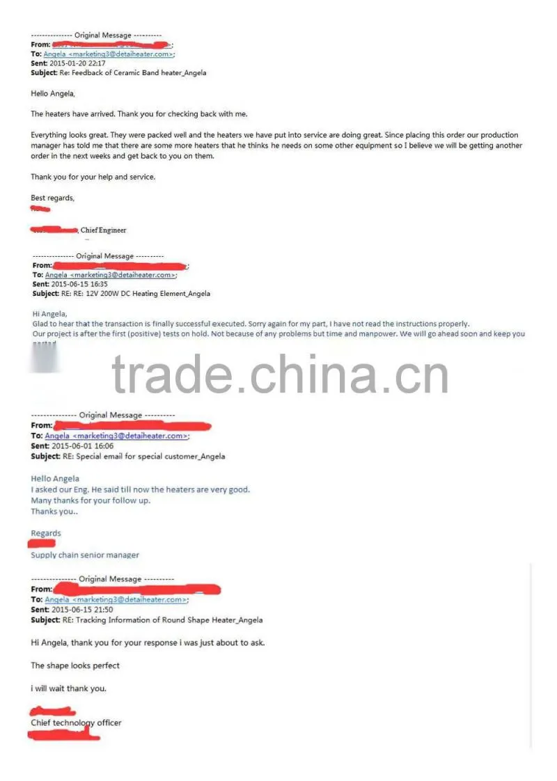 Flexible Electric Heating Element for Tubular Heater Air Heater