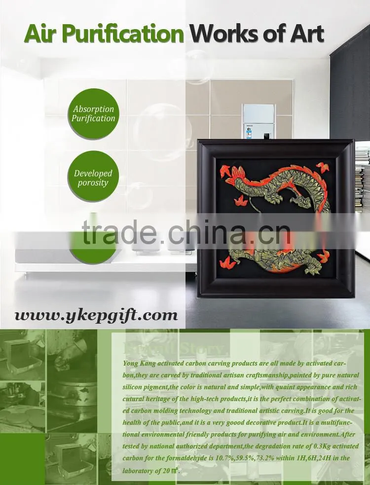 High quality decorative modern Chinese dragon wooden carving embossed wall art