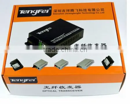 In stock 10/100M single fiber single mode SC, 9V 12V dc media converter
