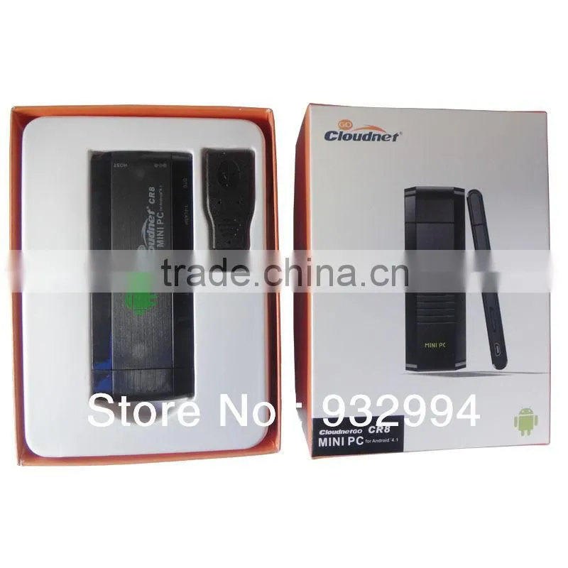 Factory Supply RK3066 Dual Core CR8 Cortex A9 Process 1.6GHz 1G RAM 8G ROM Bluetooth Android 4.4smart tv stick mini pc