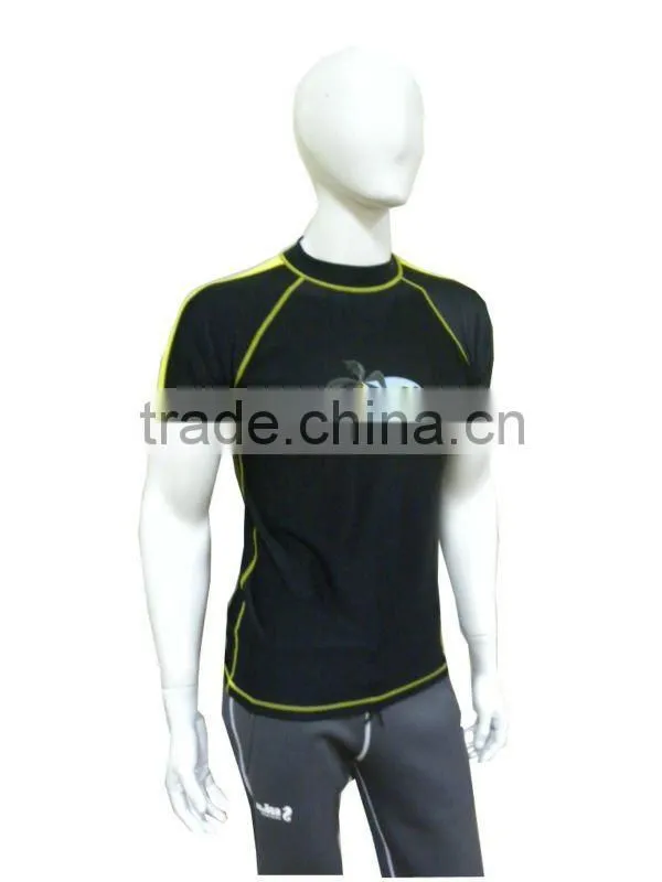 Men Rash Guard / Lycra Shirt / Short Sleeve