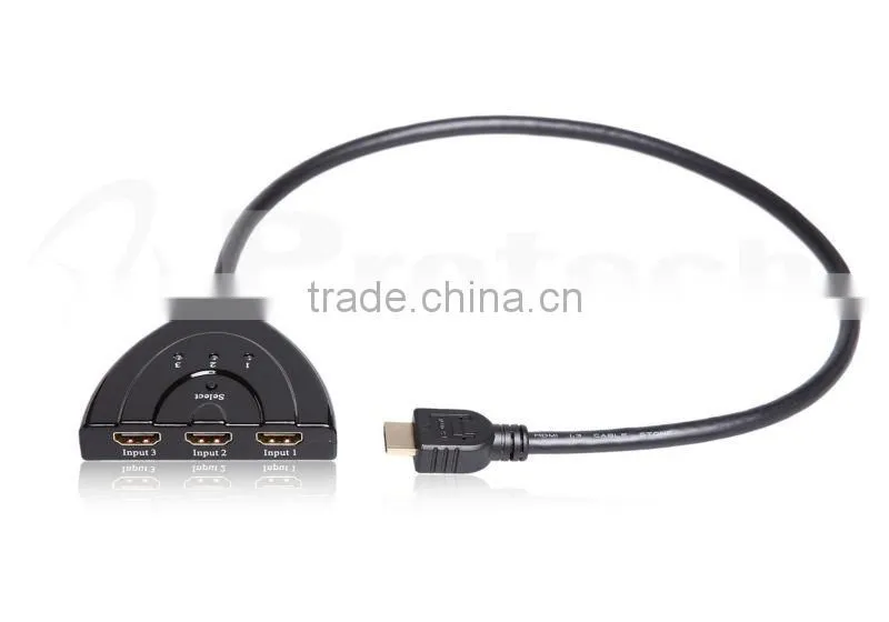 hdmi switch 1x3 with 30cm hdmi cable PET0301D