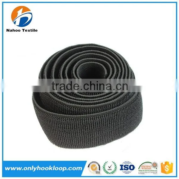 Elastic hook and loop strap with buckle / hook and loop adjustable strap