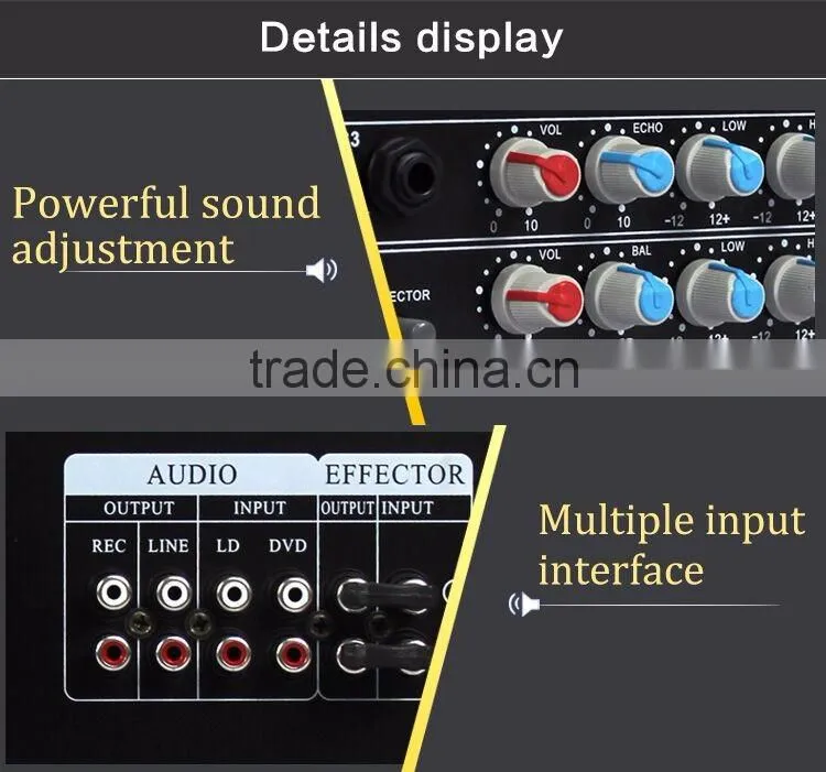 Free samples pa sound power amplifier ktv echo amplifier