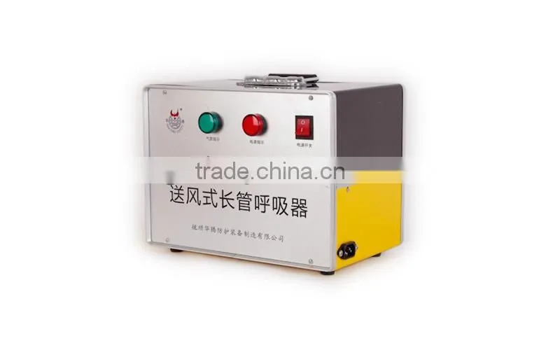 Powered Long Tube Breathing Apparatus with Pressure Fan