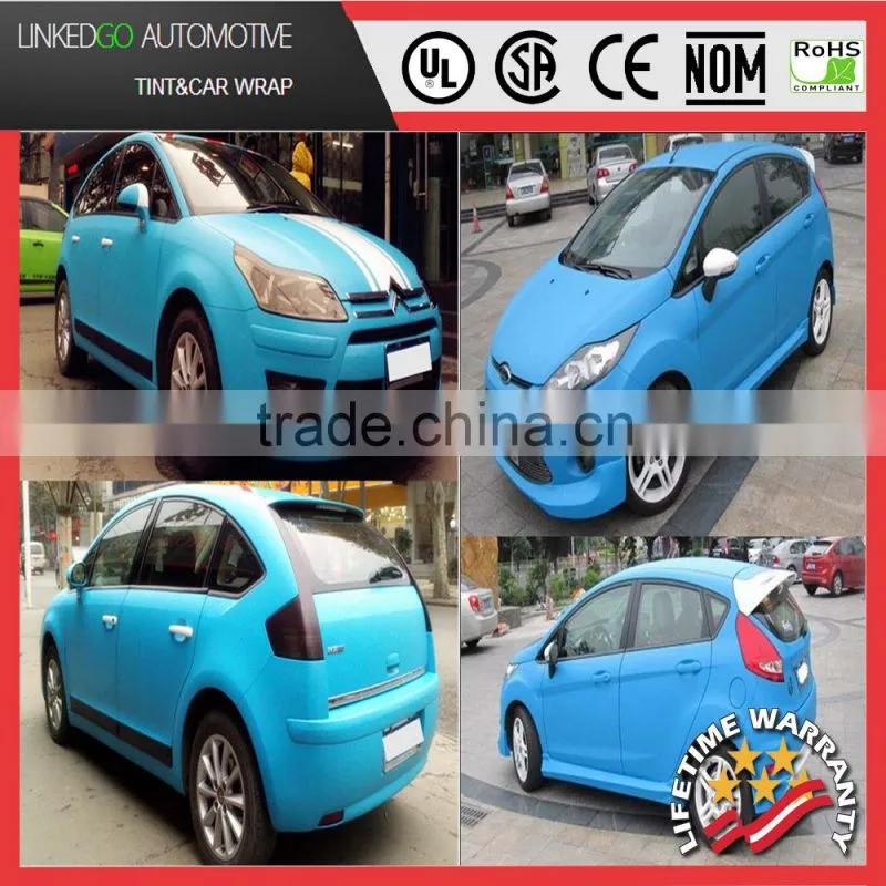 Nice Car cover vinyl 1.52*30M Light Blue Vehicle accessories matte vinyl sticker