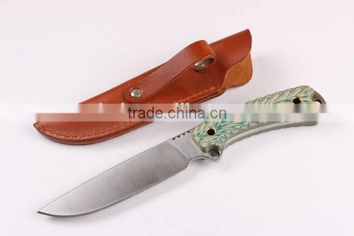 OEM Colorful 7Cr17 steel military knife full tang blade