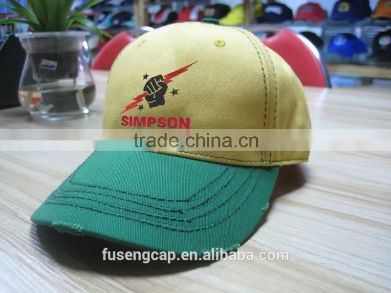 wholesale cheap newly design distressed fashion baseball cap