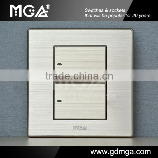 MGA Q7L Series Q-K02A 2 Gang Switch