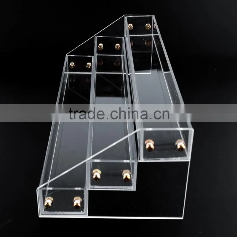 Acrylic tabletop standing nail polish display rack