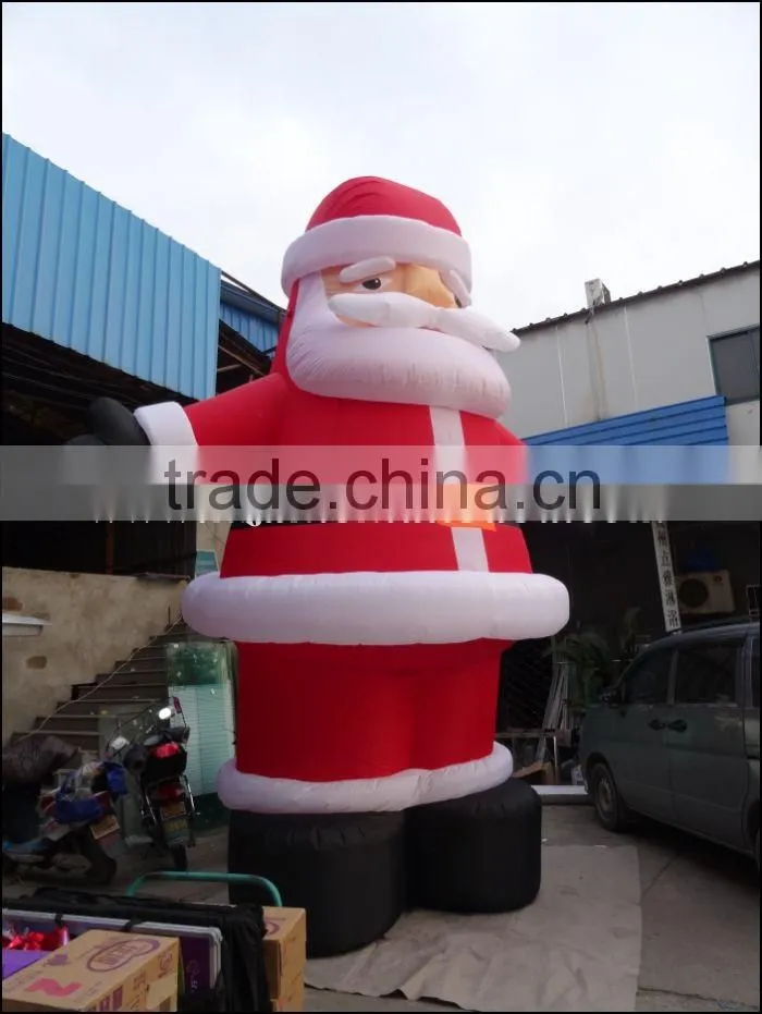 20ft Newest Outdoor Inflatable Sitting Santa for Christmas Decoration