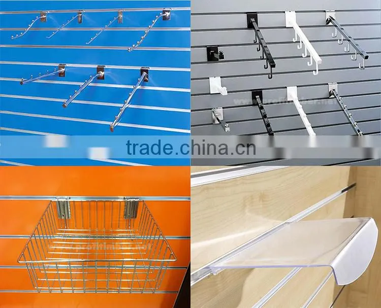 Melamine Slotted MDF Slatwall Board for Display
