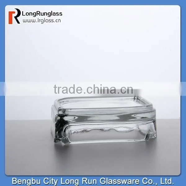 LongRun households sundries whole sale glass hotel ashtray with customer logo
