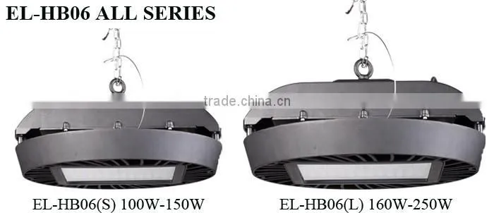 CE GS CB certificate 80w-250w led highbay lamp IM79 110lm/w 150w ufo led high bay light