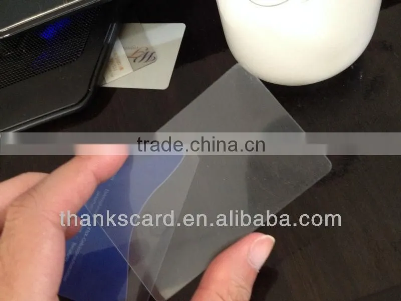 Free Design~~!! Best Material PVC transparent gift card/ Plastic clear card/ Clear matte transparent card