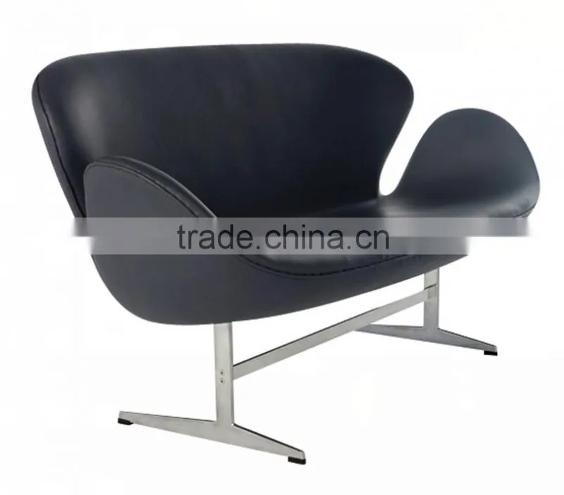 Mid century modern Arne Jacobsen Style Swan twin Chair Swan Sofa