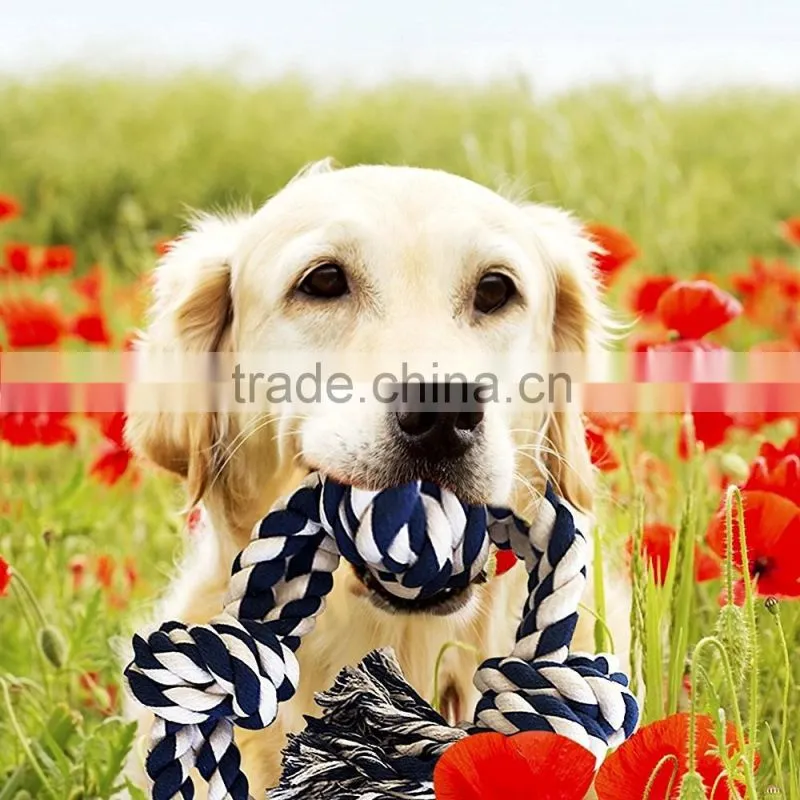 QingQ Factory Dog Rope Toy Durable Chew Knot Ball for Aggressive Puppy Pets