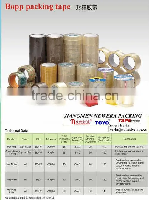 Large Paper Core Bopp Film Gum Glue Packing Stationery Tape