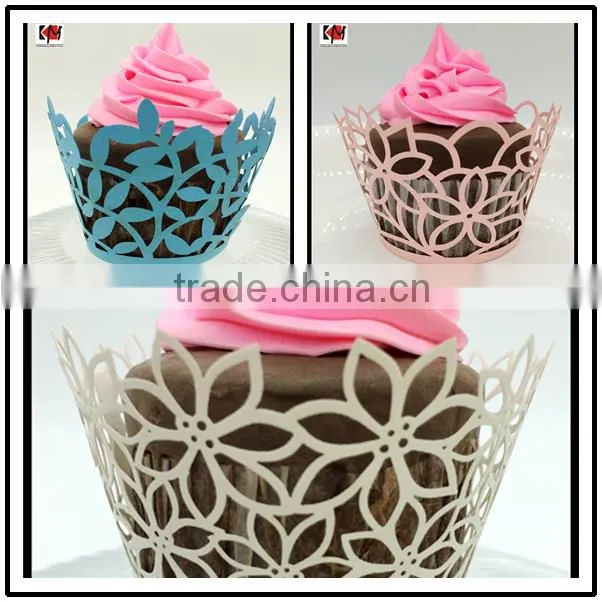 Laser cut cupcake wrapper wholesale