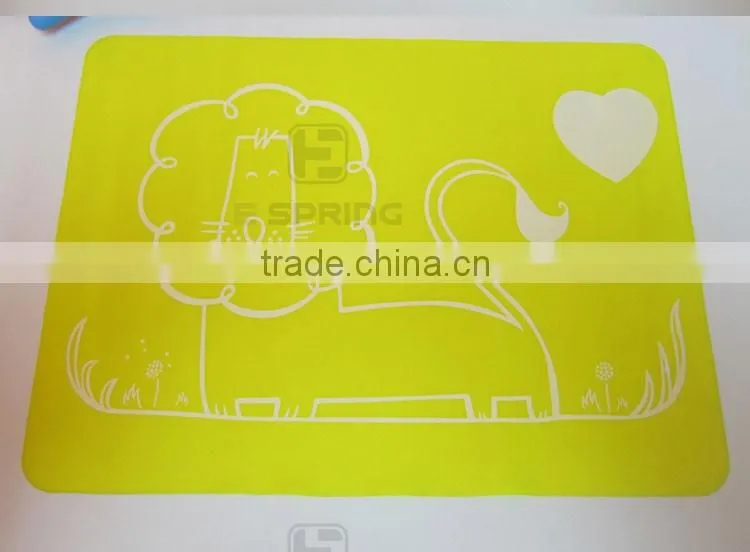 Custom logo printing design non-stick kitchen baking mat silicone