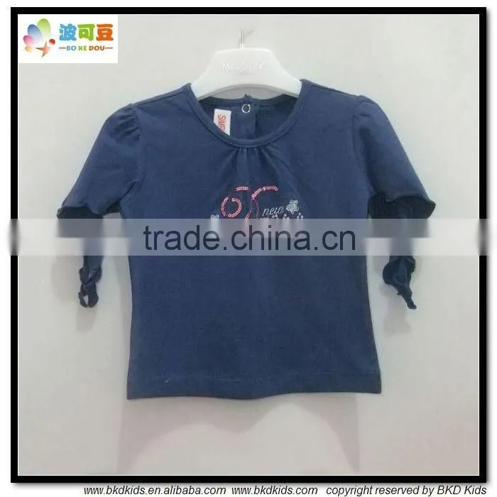 BKD OEM service cotton navy t-shirts baby