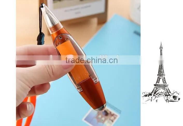 3 in 1 multifunctional pen with sticky note and LED flashlight