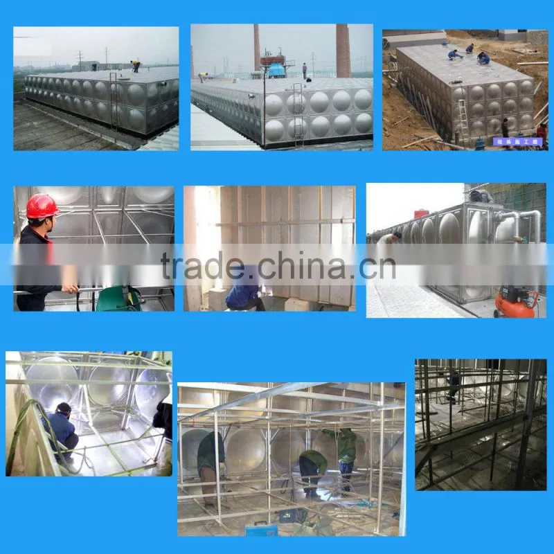 Sectional stainless steel water tank with good quality and price