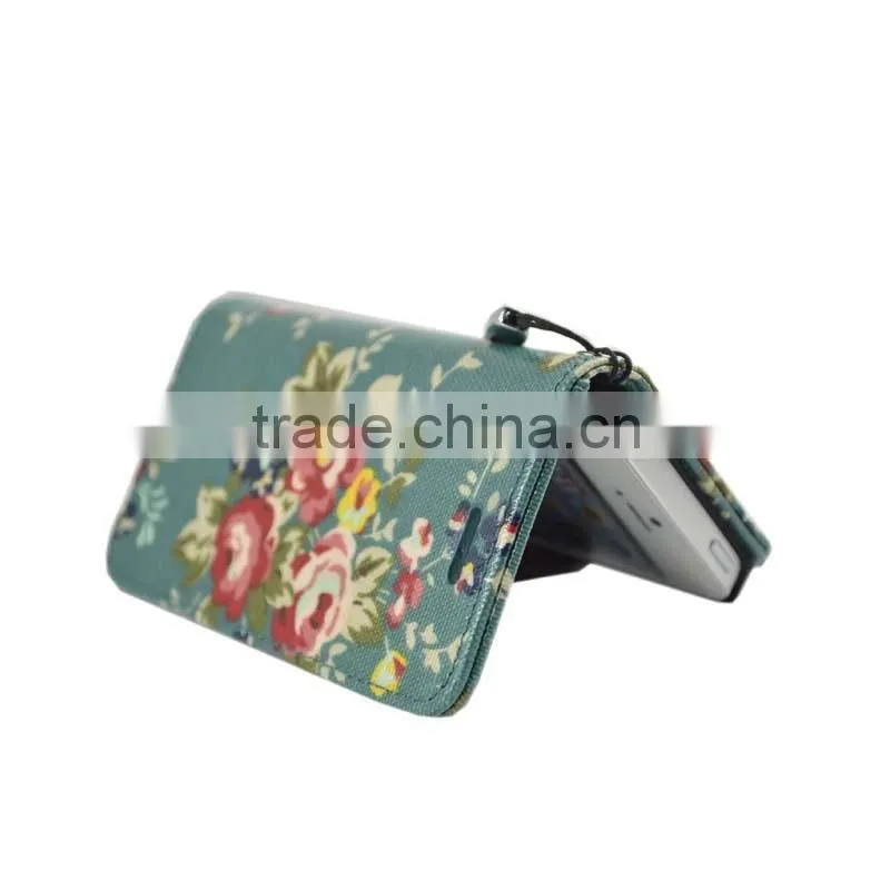 Beauty Printing Flower Pattern Leather Case For Wiko Barry