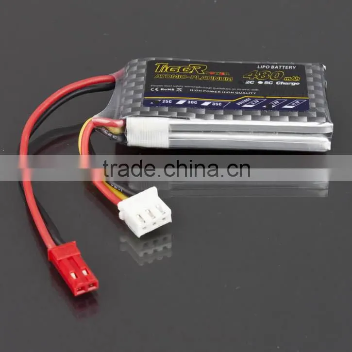 Factory price Tiger Lipo battery 35C for RC CAR boat 450 500 600 RC helicopter