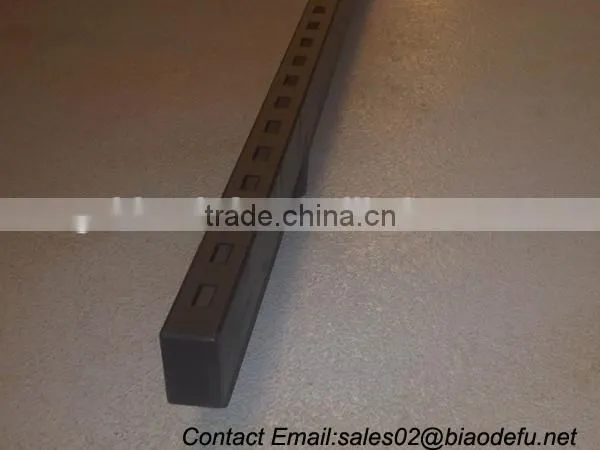 30x50mm metal rectangular pipe slotted pipe