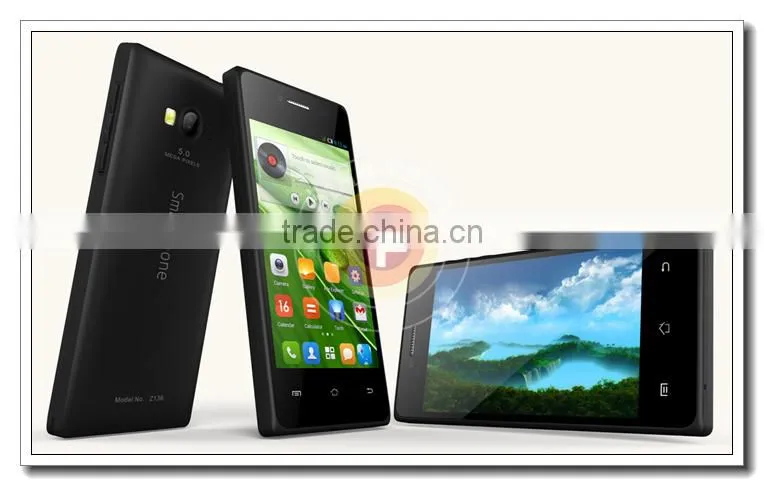Alibaba Hot Item 4INCH WVGA Mtk6572M Unlocked Android 4.4 Wifi GPS Dual SIM 3G Mobilephones S136