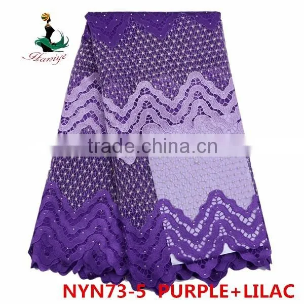 Haniye 2016 wholesale latest nigeria tulle lace fabric new embroidery french net lace fabric /NYN73