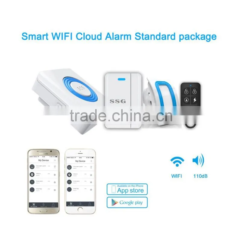 TCP/IP based wifi central monitoring station alarm system support APP control and setup