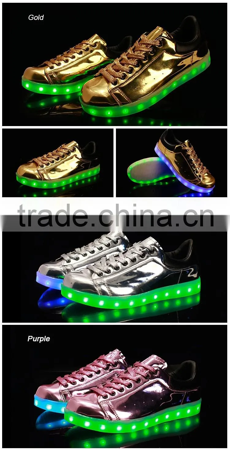 2016 Newest Unisex Shoes Wholesale Factory LED Light Shoes