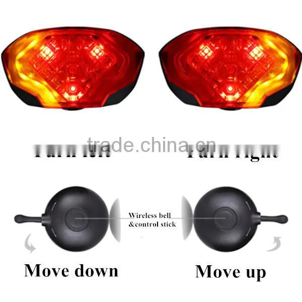 Gaciron Smart Bicycle Tail Light USB Rechargeable with Wireless Remote Turn signals for Moutain BMX Road Bike